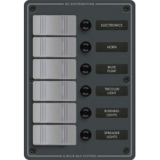 Blue Sea Systems 6'lı Su geçirmez sigorta paneli 12/24V