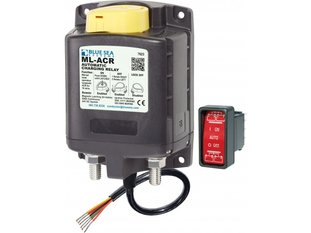 Blue Sea Systems 7622 ML-Serisi Ağır Hizmet Otomatik Şarj Rölesi. 12V 500A