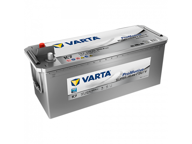 Varta Promotive Super Heavy K7 - 12V 145Ah 800CCA Marin&Ticari Start Aküsü (Tam Kapalı - Tam Bakımsız Sulu) Varta Promotive Super Heavy K7 - 12V 145Ah 800CCA Marin&Ticari Start Aküsü (Tam Kapalı - Tam Bakımsız Sulu)