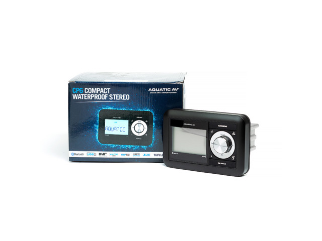 Aquatic CP6  medya çalar AM / FM radyo, Bluetooth Ses ve USB medya / IP65