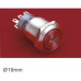19mm Paslanmaz Çelik Metal Anahtarlı Switch Off-On IP65 Işıksız