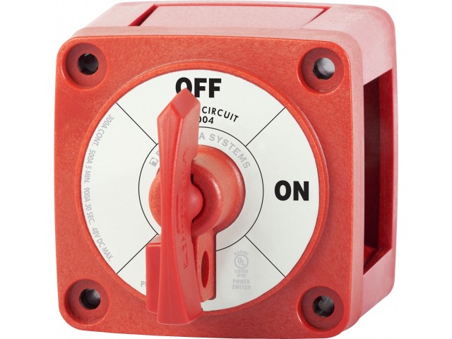 Blue Sea Systems 6004 M Serisi Tek Devre ON-OFF Akü Anahtarı 300 Amper Kitlemeli Taşınabilir Anahtarlı Blue Sea Systems 6004 M Serisi Tek Devre ON-OFF Akü Anahtarı 300 Amper Kitlemeli Taşınabilir Anahtarlı