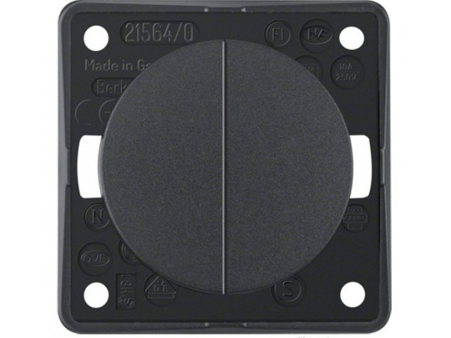 Berker Integro Çiftli (Komütatör) Anahtar Çeşitleri 56x56mm