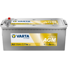 Varta Promotive AGM A2 / 12V 170Ah 1000CCA Deep Cycle AGM Kuru Servis & Start Aküsü (Güneş Paneli Sistemi İçin Uygun &Deep Cycle)