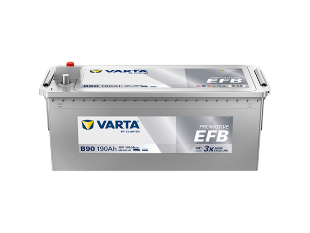 Varta EFB Promotive B90 / 12V 190Ah Tam Kapalı-Bakımsız Sulu Akü - CCA 1050 / Servis ve Marş (Start) Aküsüdür ( Güneş Paneli Sistemine Uygun ) Varta EFB Promotive B90 / 12V 190Ah Tam Kapalı-Bakımsız Sulu Akü - CCA 1050 / Servis ve Marş (Start) Aküsüdür ( Güneş Paneli Sistemine Uygun )