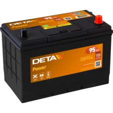 Deta DB954 - 12V 95Ah 760CCA Kapalı Bakımsız Sulu Start Aküsü ( 306x173x222 mm) - %15 ekstra Marş Start Gücü