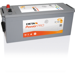 Deta PowerPro DF1453 - 12V 145Ah 900CCA Tam Kapalı Bakımsız Sulu Start&Marş Aküsü
