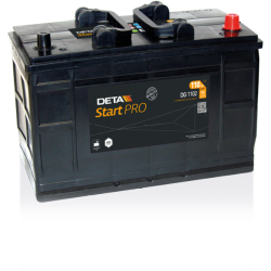 Deta StartPRO HVR DG1102 - 12V 110Ah 750CCA Kapalı Bakımsız Sulu Start Aküsü