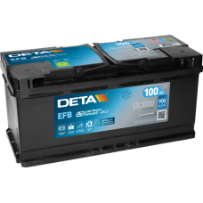 Deta Start-Stop EFB DL1000 - 12V 100Ah 900EN Start-Stop EFB Sulu Akü