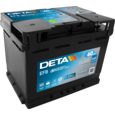 Deta Start-Stop EFB DL600 - 12V 60Ah 640EN Start-Stop EFB Sulu Akü