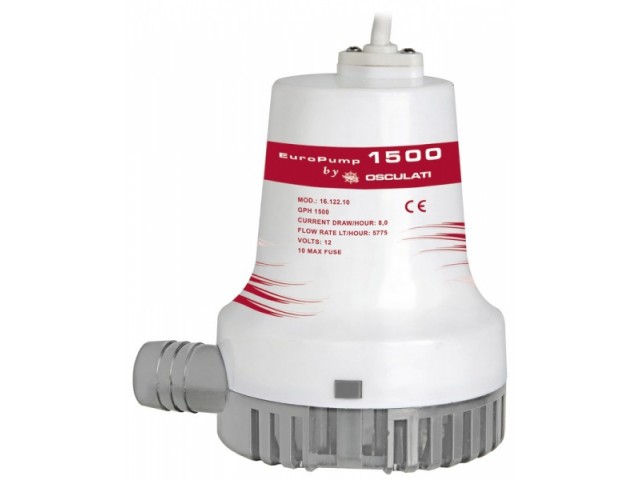 Osculati Europump II Sintine pompası 12V 1500 Gl/Saat Osculati Europump II Sintine pompası 12V 1500 Gl/Saat