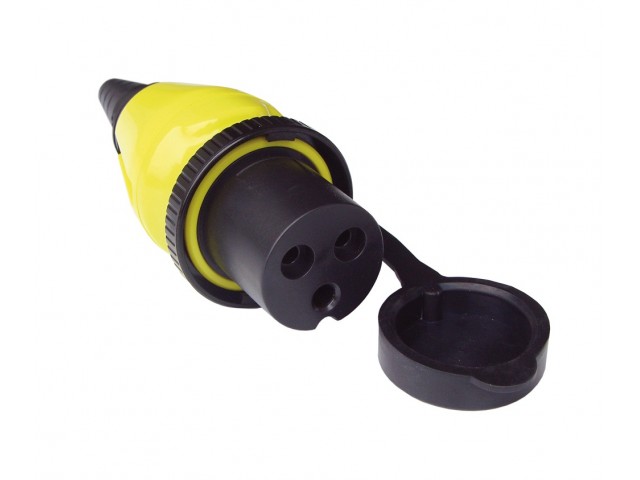 Ratio Electric MP16-110 /  16A/250VAC Uzatma Prizi Kılıflı&Kapaklı
