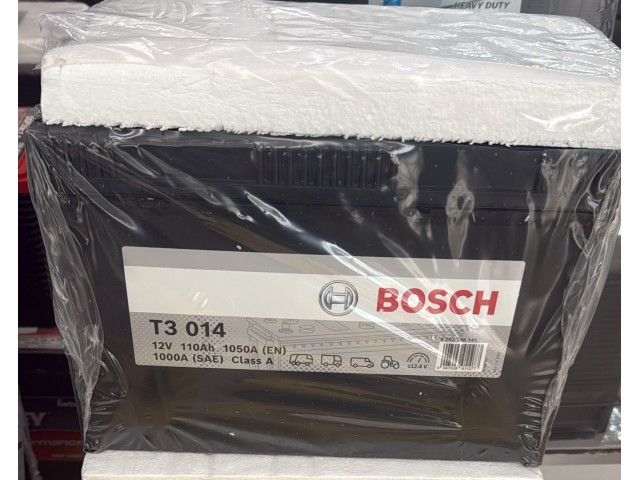 Bosch 0092T30141 / Bosch T3 12V 110Ah 1050CCA Kapalı Bakımsız Sulu Start&Servis Aküsü (330x173x240mm)