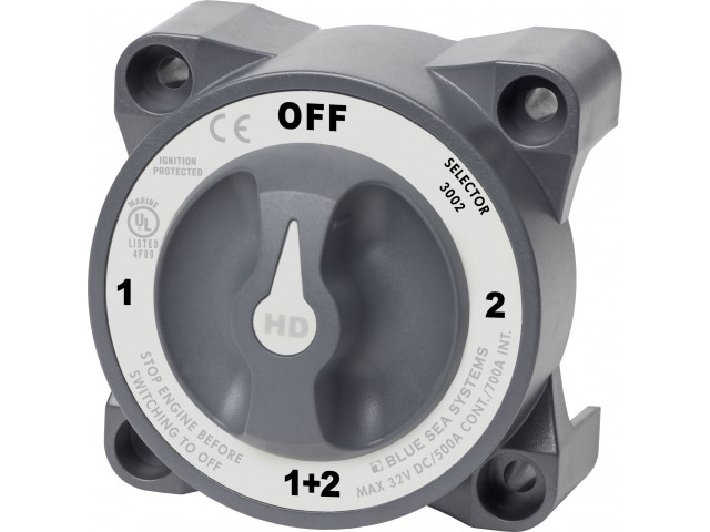 Blue Sea Systems 3002 / Blue Sea Systems Akü şalteri. Sürekli 500 A. Ağır Hizmet