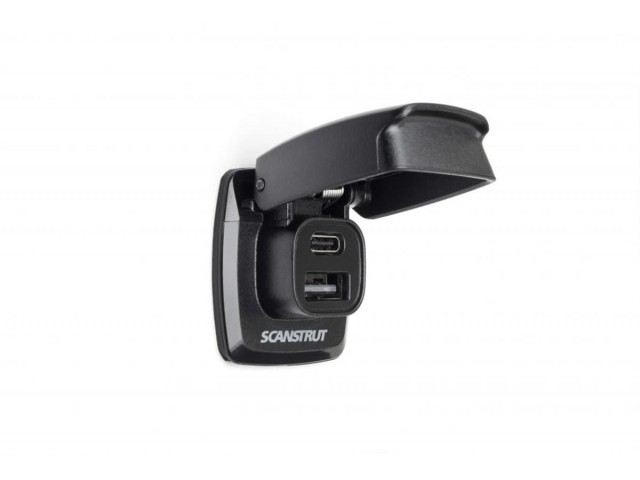 Scanstrut Flip Pro SC-USB-F1 USB+Type-C 12/24V IPX4 Su Geçirmez Scanstrut Flip Pro SC-USB-F1 USB+Type-C 12/24V IPX4 Su Geçirmez