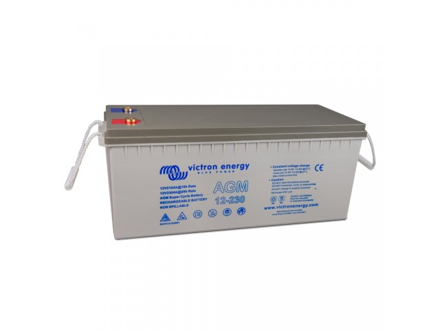 Victron Energy 12V/230Ah AGM Super Cycle Akü. (M8) Start&Servis Aküsü (BAT412123081) Victron Energy 12V/230Ah AGM Super Cycle Akü. (M8) Start&Servis Aküsü (BAT412123081)