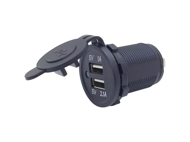 Pano Tipi 2’li USB Şarj Soketi 12-24 Volt