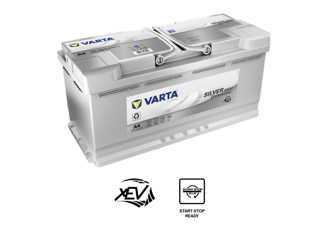 Varta Silver Dynamic A4 / 12V 105Ah 950CCA AGM Kuru Start&Stop Akü ( Yeni Teknoloji Marin Servis&Start Uyumlu )