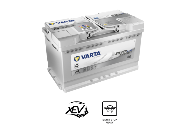 Varta Silver Dynamic A6 / 12V 80Ah 800CCA AGM Kuru Start&Stop Akü ( Yeni Teknoloji Marin Servis&Start Uyumlu )