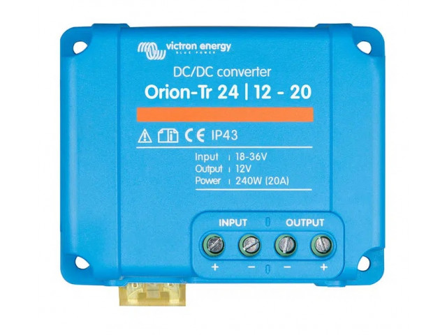 Victron Energy Orion DC/DC Konvertör 24/12-20 Amper (240W) - (ORI241220200) Victron Energy Orion DC/DC Konvertör 24/12-20 Amper (240W) - (ORI241220200)