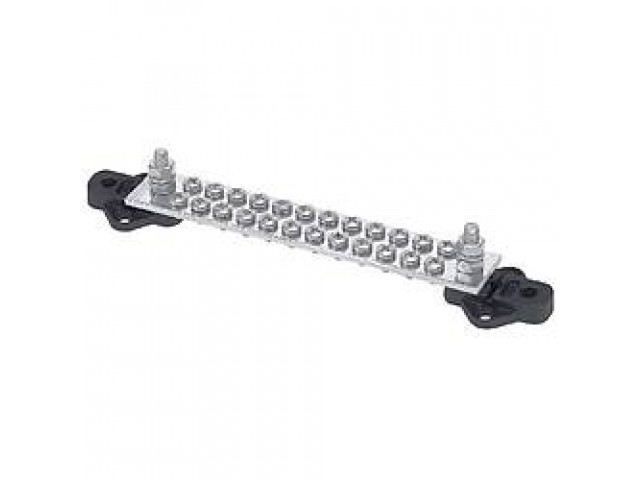 BEP BB-24W-2S  / Çıplak Bara bus bar 24 Vida Çift Sıra 2 Saplamalı - BB-24W-2S