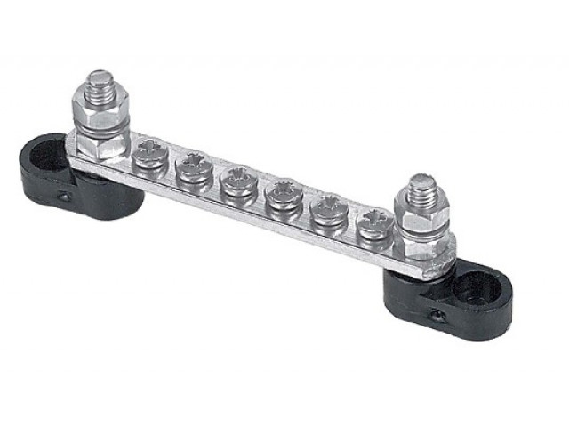BEP BB-6W-2S / Çıplak Bara bus bar 6 Vida 2 Saplamalı - BB-6W-2S
