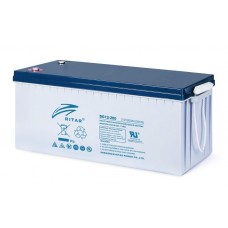 Ritar DG12-200 / 12V 200Ah Deep Cycle Jel Akü (522x240x224mm)