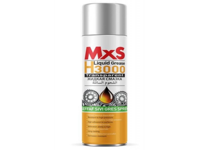 MxS Şeffaf Sıvı Gres Sprey Pas ve Korozyon Koruyucu 200ML MxS 70105 H3000 MxS Şeffaf Sıvı Gres Sprey Pas ve Korozyon Koruyucu 200ML MxS 70105 H3000