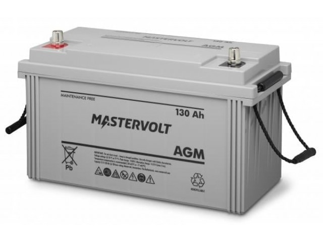 Mastervolt 62001300 / 12V 130Ah Deep Cycle AGM Kuru Akü Dual Çift Hizmet