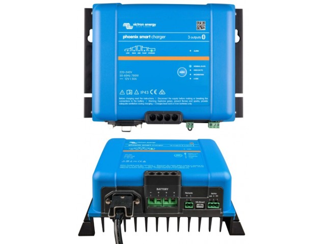 Victron Energy Phoenix Smart IP43 Charger 12/50 (3) 120/240V - 3 Çıkışlı ( PSC125053095)