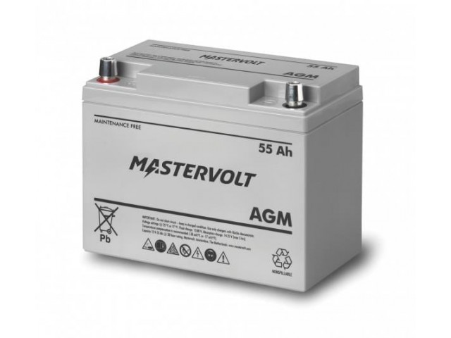Mastervolt 62000550 / 12V 55Ah Deep Cycle AGM Kuru Akü Dual Çift Hizmet Mastervolt 62000550 / 12V 55Ah Deep Cycle AGM Kuru Akü Dual Çift Hizmet