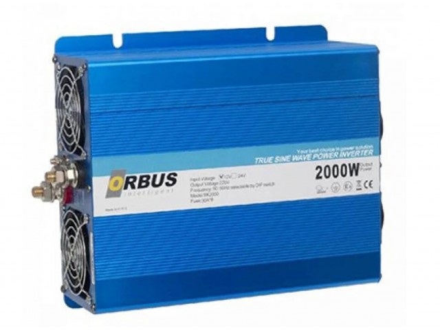 Orbus 12V / 24V 2000W Tam Sinüs Marin&Karavan Invertör Orbus 12V / 24V 2000W Tam Sinüs Marin&Karavan Invertör