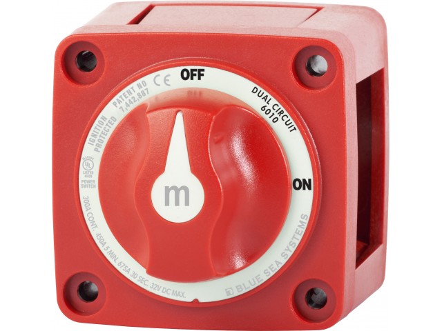 Blue Sea Systems 6010 M-Serisi Dual Circuit Akü Şalteri / 300 Amper İki Devreli Çift Kutup Mini Akü Şalteri 6010 Blue Sea Systems 6010 M-Serisi Dual Circuit Akü Şalteri / 300 Amper İki Devreli Çift Kutup Mini Akü Şalteri 6010