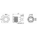 Osculati 19mm Paslanmaz Çelik Buton Anahtar IP67 12V 20Amper / 24V 10Amper