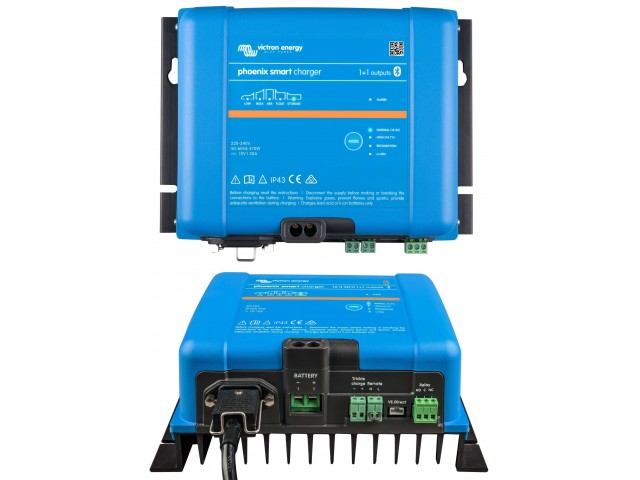 Victron Energy Phoenix Smart IP43 Charger 24/16 (1+1) 120/240V - 1 Çıkışlı & (PSC241651095)