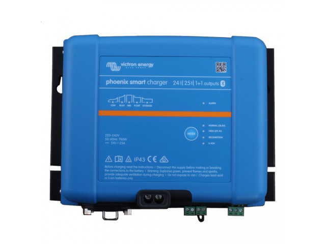 Victron Energy Phoenix Smart IP43 Charger 24/25 (1+1) 120/240V - 1 Çıkışlı & (PSC242551095)