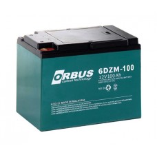 Orbus 6DZM-100 12V 100Ah Deep Cycle Jel Elektrik Bisiklet Aküsü (224*150*178 mm)