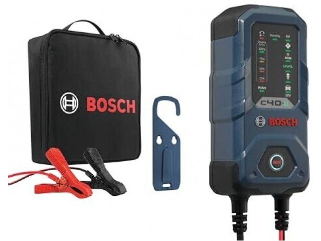 Bosch C-40 Li / Yeni Jenerasyon Akü Şarj Cihazı 6/12V 5Amper IP65 - Bosch 0189921040 (Lityum iyon LiFePO ₄ Aküleri Şarj Eder), C40, c40 li