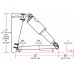 Lenco elektro-mekanik flap sistemi. Edge Mount. 12V.  FLAP EBADI (cm) :30x30