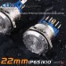 22mm Ledli Paslanmaz Çelik Metal Buton, Led Halka Işıklı, 10-30VDC / 220VAC IP65 22mm Ledli Paslanmaz Çelik Metal Buton, Led Halka Işıklı, 10-30VDC / 220VAC IP65