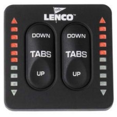 Lenco flap kontrol paneli. Trim göstergeli. Super Strong modeller için.  12/24V.