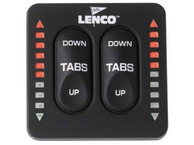 Lenco flap kontrol paneli. Trim göstergeli.  12/24V.