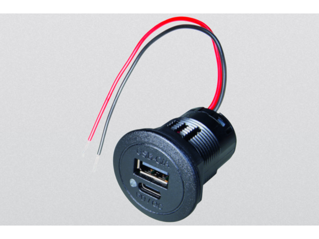 Pro Power Double USB-C/A Socket PD/QC 8-30VDC Usb+TYpe C Soket Pro Power Double USB-C/A Socket PD/QC 8-30VDC Usb+TYpe C Soket