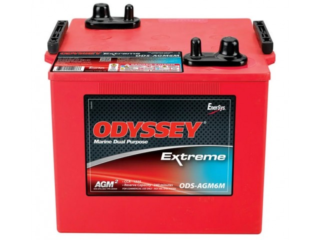 Odyssey Extreme Series ODS-AGM6M (PC2250) / 12V 126Ah 1225CCA Deep Cycle AGM Kuru Start&Servis Aküsü (TPPL) - Anlık 2250 Amper Start Gücü (5 saniye)