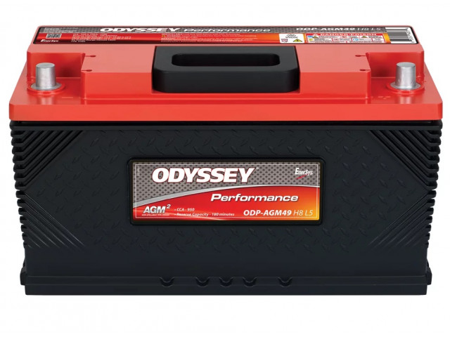 Odyssey Performance Series ODP-AGM49 H8 L5 (49-950 (LN5-H8))  / 12V 94Ah 950CCA Deep Cycle AGM Kuru Start&Servis Aküsü (TPPL) - Anlık 1700A Start Gücü (5 saniye)