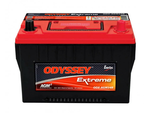 Odyssey Extreme Series ODX-AGM34R (34R-PC1500)  / 12V 68Ah 850CCA Deep Cycle AGM Kuru Start&Servis Aküsü (TPPL) - Anlık 1500A Start Gücü (5 saniye)