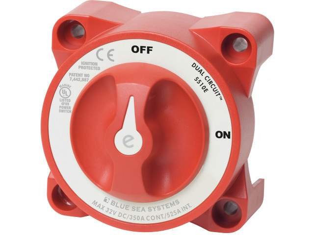 Blue Sea Systems 5510E / Blue Sea Systems e-Serisi Dual Circuit Devre Kesici Çift Kutup 350 Amper Blue Sea Systems 5510E / Blue Sea Systems e-Serisi Dual Circuit Devre Kesici Çift Kutup 350 Amper