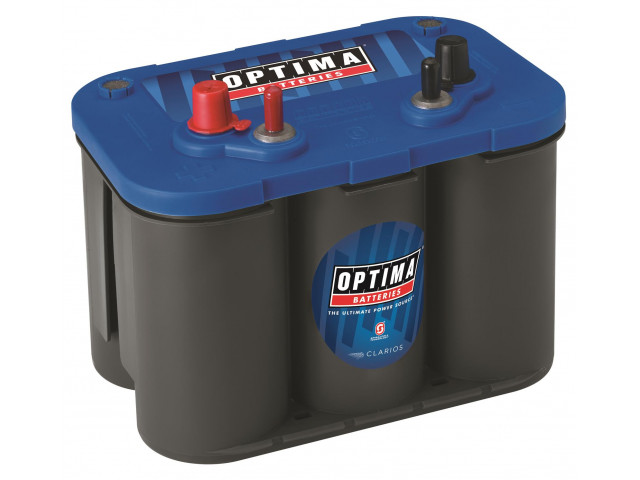 Optima 806 252, Optima Blue Top, BT SLI 4,2 12V 50Ah 815CCA Marin Start Deep Cycle Spiral AGM Kuru Akü / (DNV & GL Lloyd Sertifikalı) - D34M