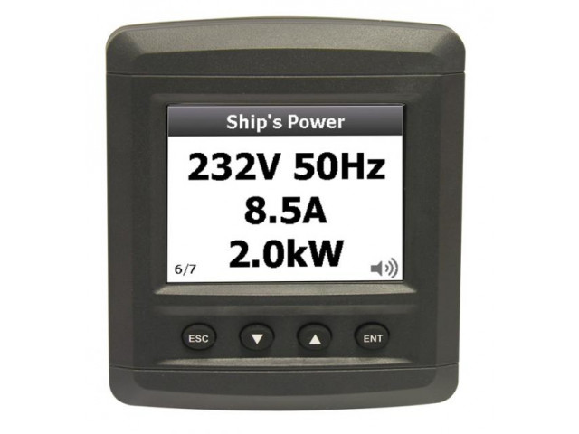 Bep 80-600-0023, Bep 600-ACSM / AC - Voltmetre&Ampermetre&Frekansmetre&KW Metre, Voltaj Amper Frekans Alarmlı Gösterge 12/24V (Şönt Dahil)
