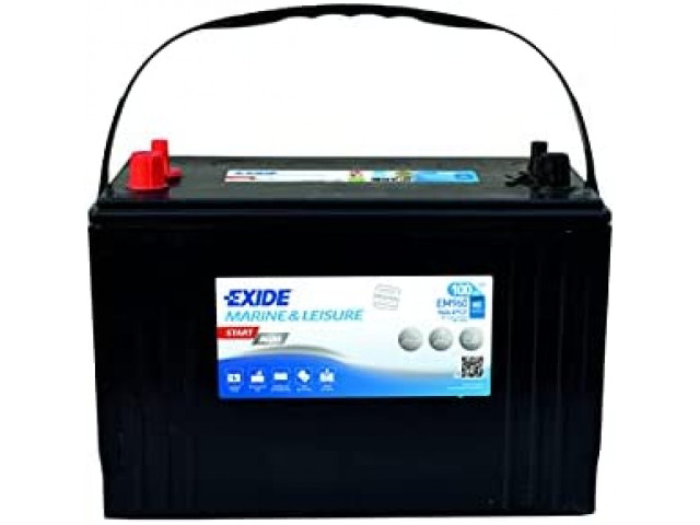 Exide EM960 Marine Start AGM - 12V 100Ah 800EN Marin Start Aküsü